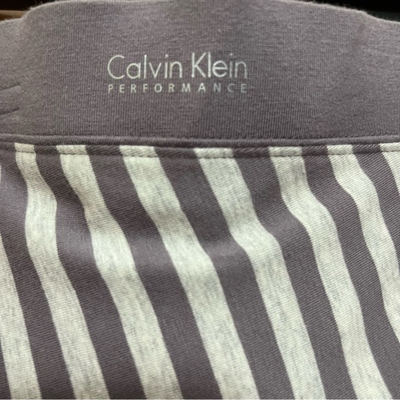 Calvin Klein Performance Gray/Yellow Striped Maxi Skirt Size Large NWT - Picture 2 of 12